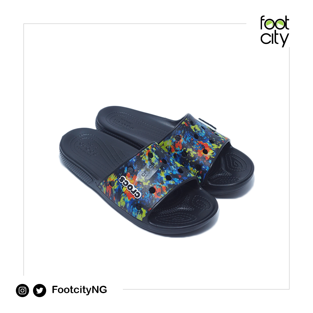Classic Crocs Tie-Dye Graphic Slide - Foot City NG